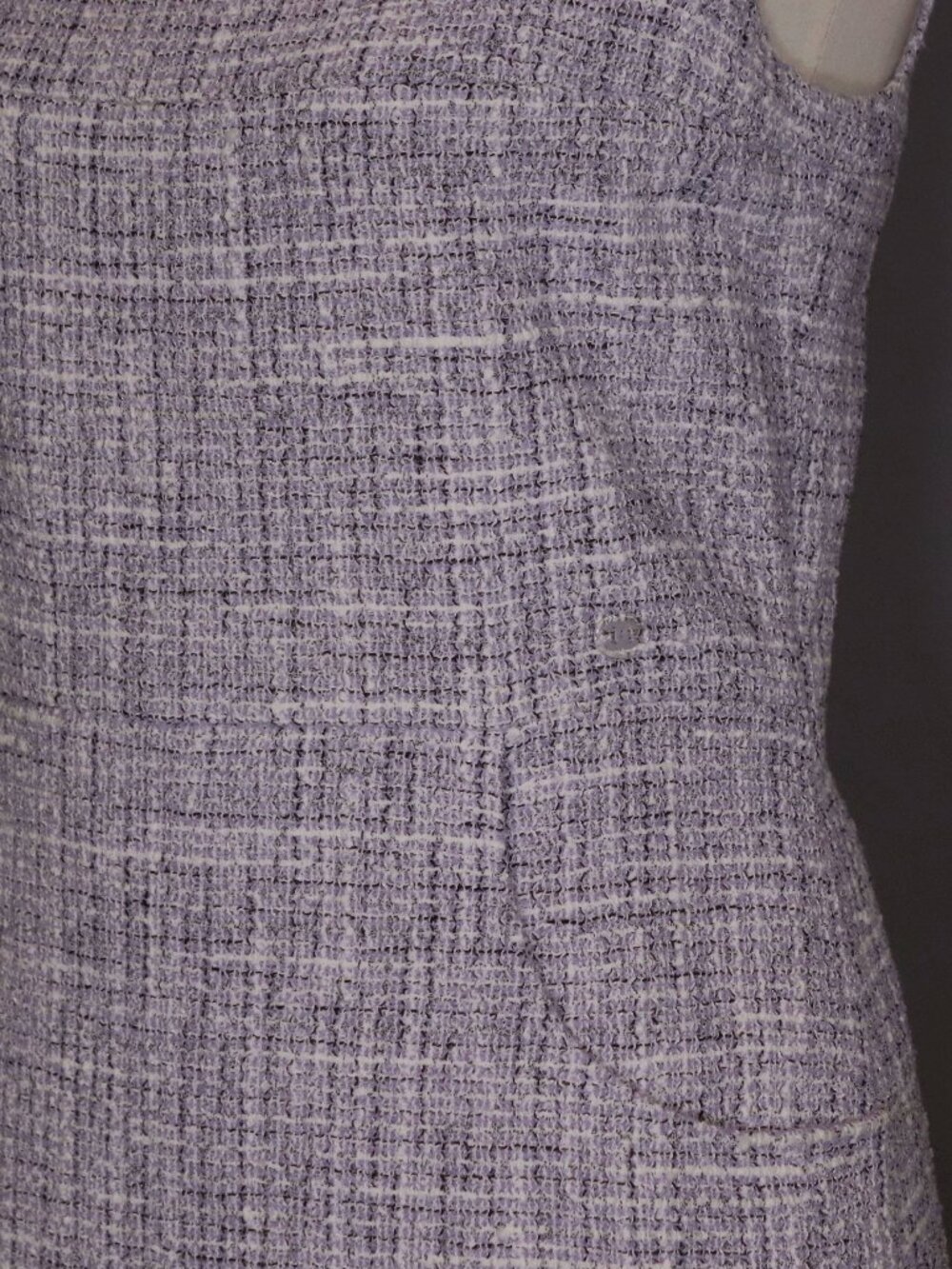 CHANEL Size 40 Lilac Purple White Dress Knee Length - Picture 5 of 15